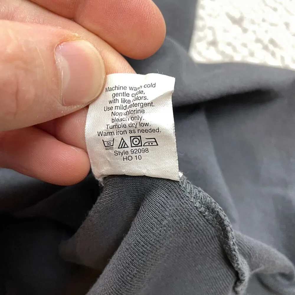 J.Crew Tank Top Shirt Girls Medium Dark Gray Charcoal Sleeveless Comfort Cotton